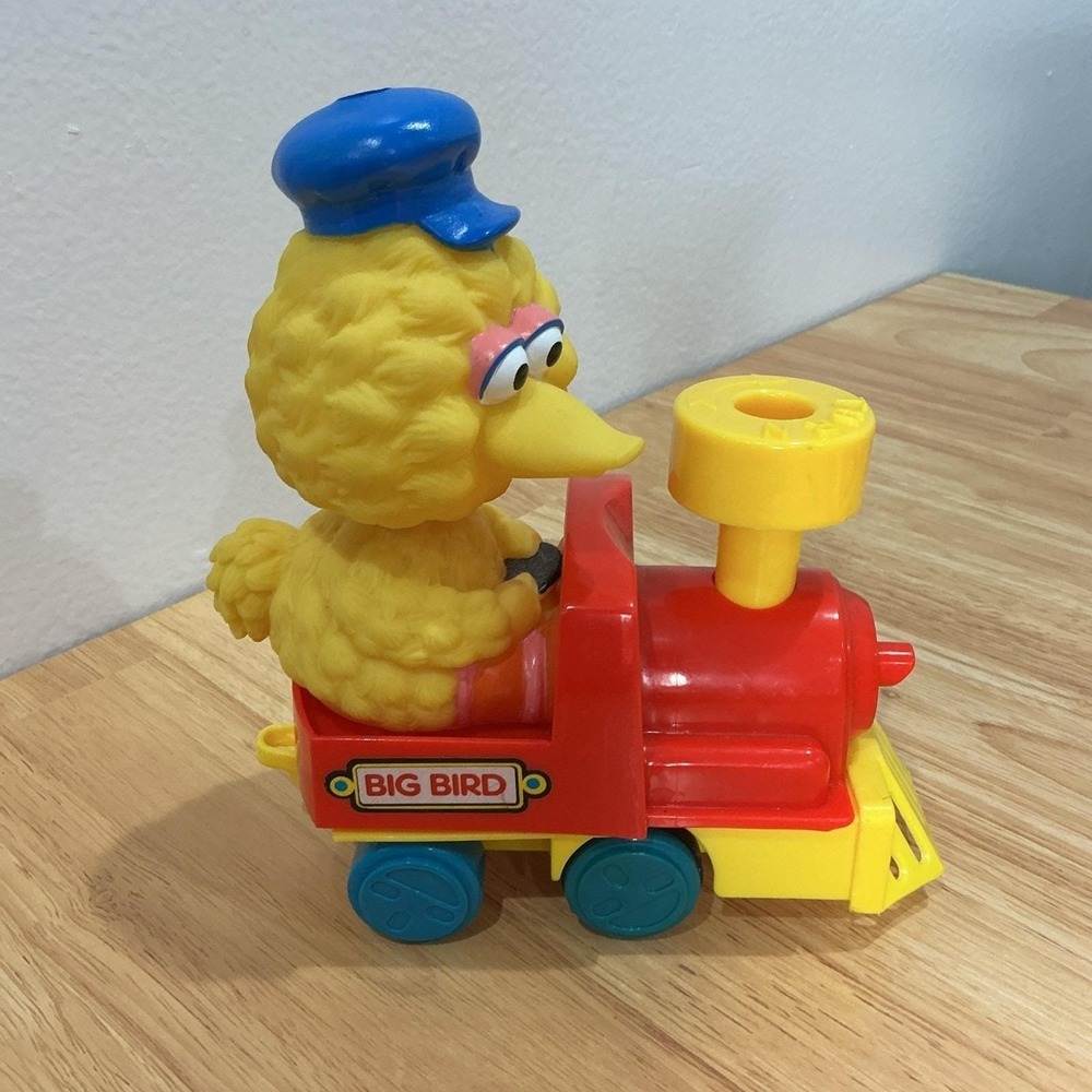 Vintage 1989 Illco Sesame Street Toy Train Big Bird, Bert and Cookie Monster - Picture 4 of 11